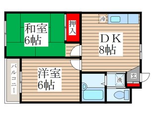 メゾンヤマザキの物件間取画像